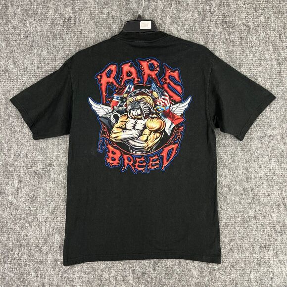 Vintage Veteran Shirt Mens M‎ POW North Carolina Flag Bulldog Rare Breed 1990s - Picture 1 of 10